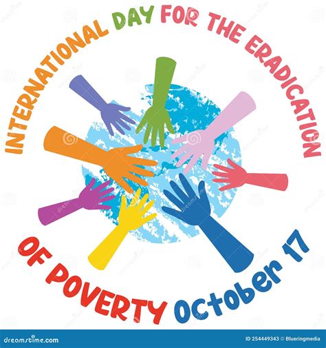 International Day for the Eradication of Poverty Stock Vector ...