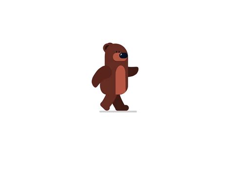 Bear Walk Animation 🐻 by Aroon Philip Mathai on Dribbble