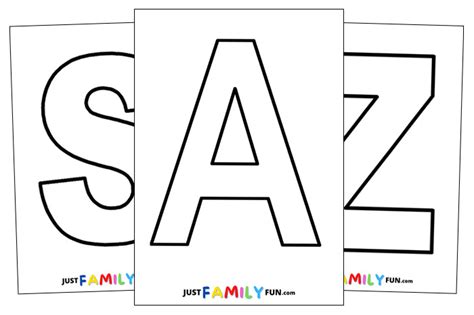 Free Alphabet Letters Printable | Just Family Fun