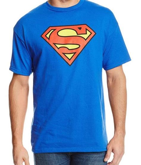 Superman Logo Blue T-Shirt - Famous Men's T-shirts