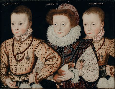 Three unknown Elizabethan children by an unknown Anglo-Netherlandish ...