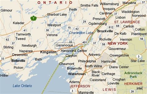 Gananoque, Ontario area map & More