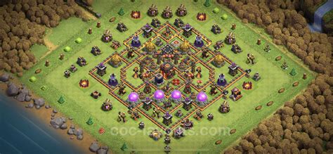 Best Anti 3 Stars Base TH10 with Link, Hybrid - Town Hall Level 10 Base ...