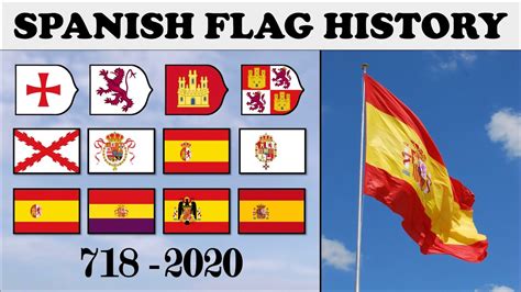 Spanish Flag History. Every Spanish Flag 718-2020. - YouTube