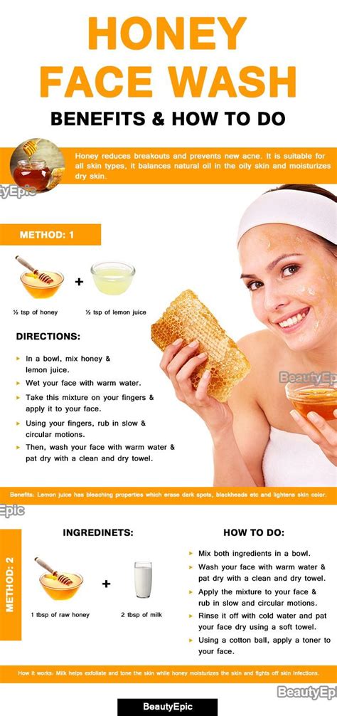 Honey Face Wash: Benefits & How To Do? | Honey face, Face wash, Face skin care