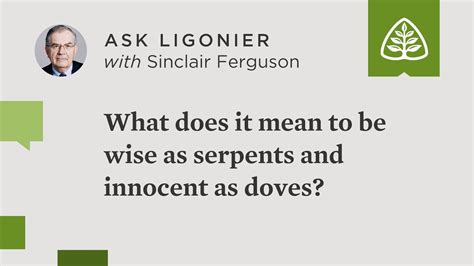 What does it mean to be “wise as serpents and innocent as doves” (Matt. 10:16)? - Matt. 10:16 ...