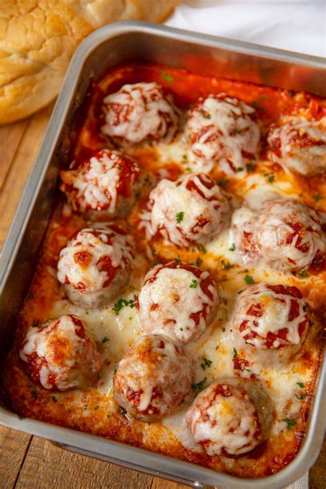 Cheesy Meatball Casserole Recipe with Homemade Meatballs