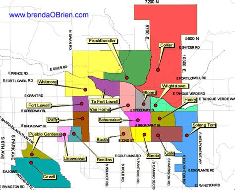 Northeast Tucson Elementary School Map