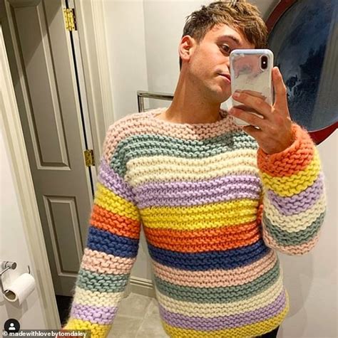 Tom Daley shows off his impressive knitting designs on new Instagram account | Daily Mail Online