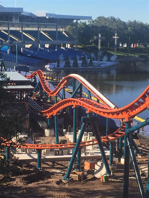 Ice Breaker coming along nicely at Sea World Orlando! : r/rollercoasters