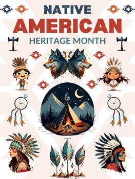 Native American Heritage Month Big Poster by Meryma Learning | TPT