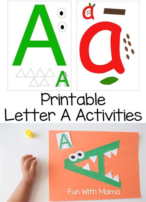 Letter A Crafts and Printable Activities | Preschool letters, Learning letters, Alphabet preschool