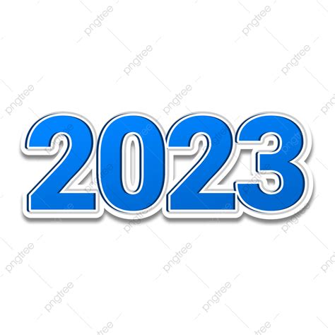 New Year 2023 Vector Hd PNG Images, 2023 Blue Creative New Year, 2023 Clipart, Happy New Year ...