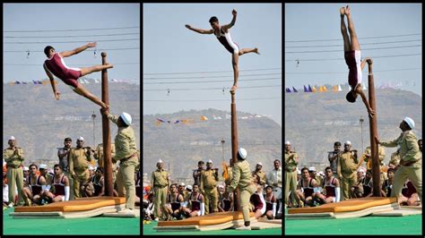 Mallakhamb(a) or Malkhamb or Malkhumb (India) - Traditional Sports