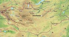 Mongolia Physical Map