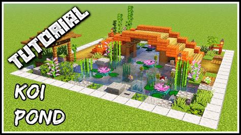 How To Build A Koi Pond | Minecraft Tutorial | Minecraft tutorial ...