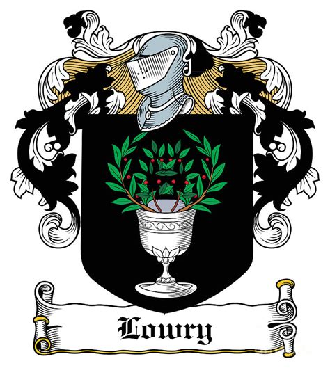 Lowry Coat of Arms Tyrone Ireland Digital Art by Heraldry - Pixels