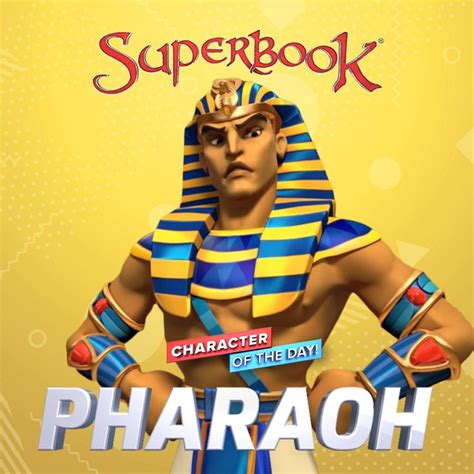 Pharaoh was the leader of Egypt. | Superbook, Bible characters, People