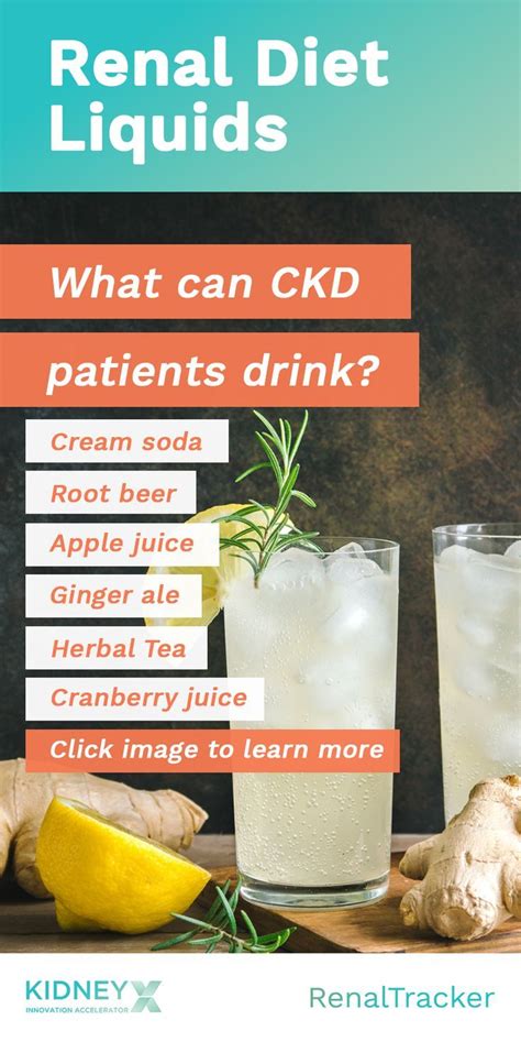 Renal Diet Liquids: Drinks for CKD Patients in 2020 | Kidney disease diet recipes, Kidney ...