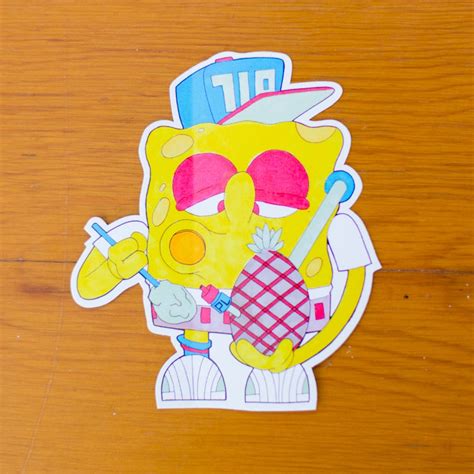 Spongebob Dabpants Dab Sticker Dab Slap