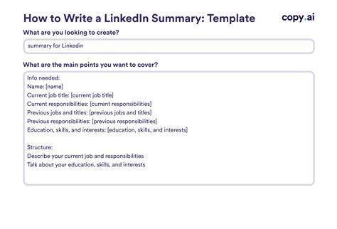 Summary Writing Template