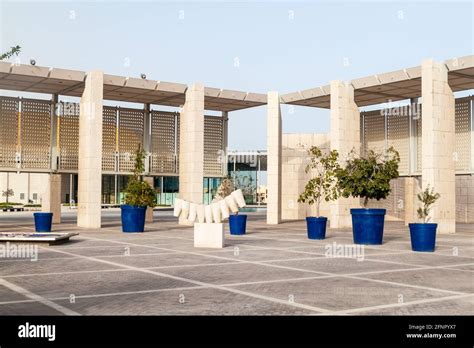 MANAMA, BAHRAIN - MARCH 15, 2017: Exterior of Bahrain National Museum ...