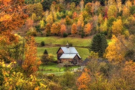 Autumn Farm Scene Photograph by Joann Vitali