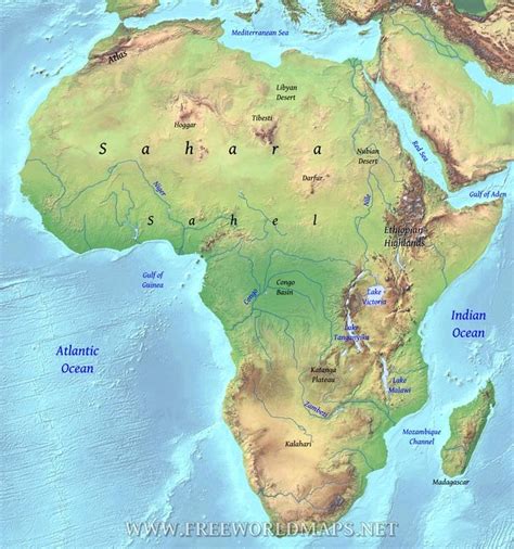 Africa Geography | Africa map, World geography, World map africa