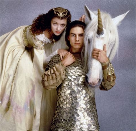 Another fabulous 80s fantasy. Mia Sara, Tom Cruise and a unicorn in Legend (1985). We love Tom ...