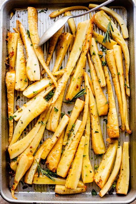 Garlic Butter Roasted Parsnips | Diethood