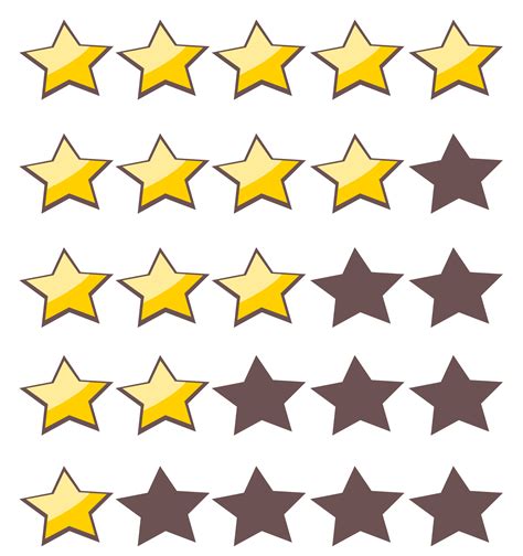 Clipart - 5-Star Rating System