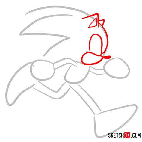 How to draw running Sonic | Sonic the Hedgehog - SketchOk