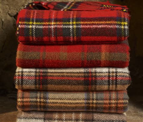 100% Pure Wool Tartan Throw/Blanket Various Tartans. Made in | Etsy