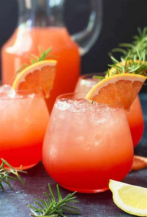 Grapefruit Sunrise Cocktail | The Blond Cook