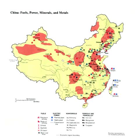 China Resources Map - China • mappery