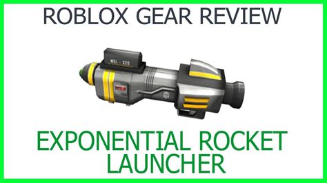 Roblox Gear Review #3: Exponential Rocket Launcher - YouTube