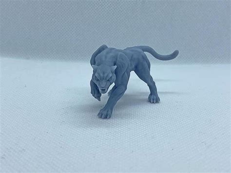 Panther Cat Animal Dnd Miniature - for D&D Dungeons and Dragons or ...