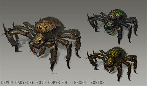 Spider Variants by Gorrem (gorrem.tumblr.com) Concept art for an unreleased MMO. Too bad, it was ...