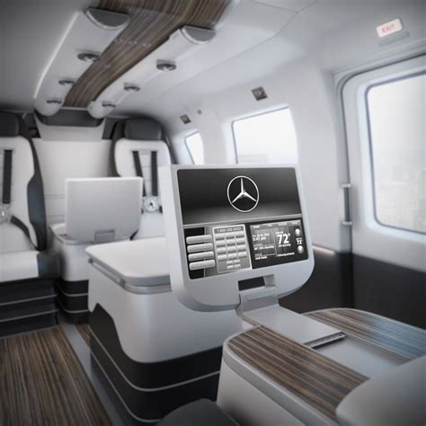 High detailed 3d model of The Mercedes-Benz Style EC145 Luxury Helicopter Interior | Luxury ...