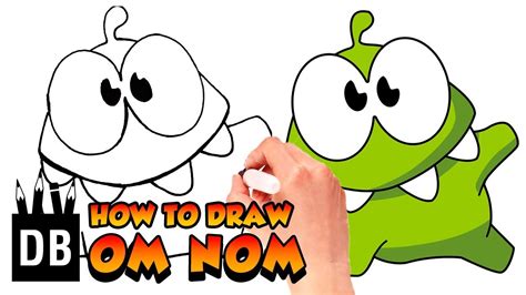 How to Draw Om Nom | Cut the Rope | 4 Kids - YouTube