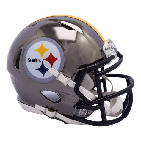 Riddell Mini Football Helmet - CHROME Pittsburgh Steelers | eBay