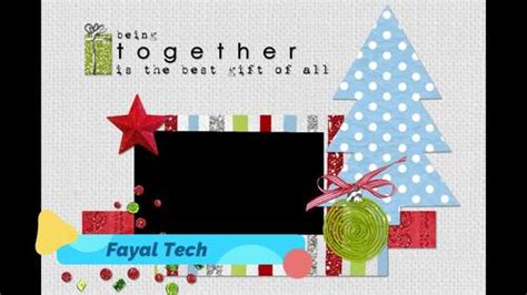 10 christmas theme collage style photo frame by fayal tech | TPT