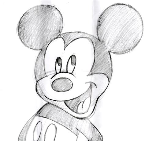 Cute Mickey Mouse Drawing Easy