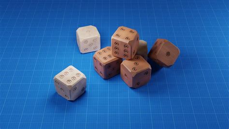 Stylised Old Bone and Wood Dice 3D Model $9 - .blend .obj .fbx - Free3D