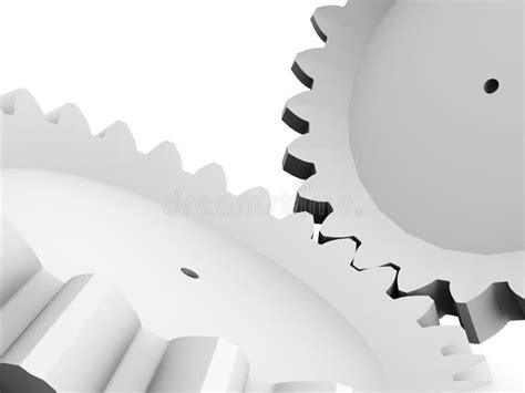 Two gears stock illustration. Illustration of mechanics - 33236576