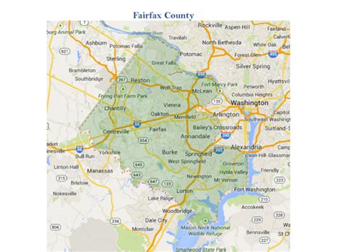 Fairfax County Map With Cities - CountiesMap.com