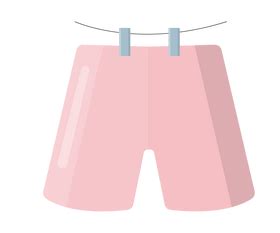 Hanging shorts clipart vector free download