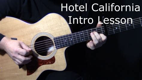 how to play "Hotel California" intro on guitar by The Eagles | Don Felde... | Guitar, Acoustic ...