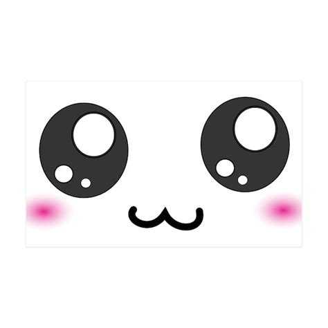 Japanese Emoticon Emoji Smile 38.5 x 24.5 Wall Pee by InspirationzStore