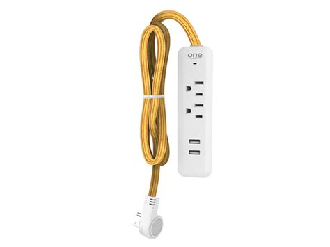 Dual Outlet/Dual USB Port Surge Protector Strip (Gold/2-Pack) | TMZ